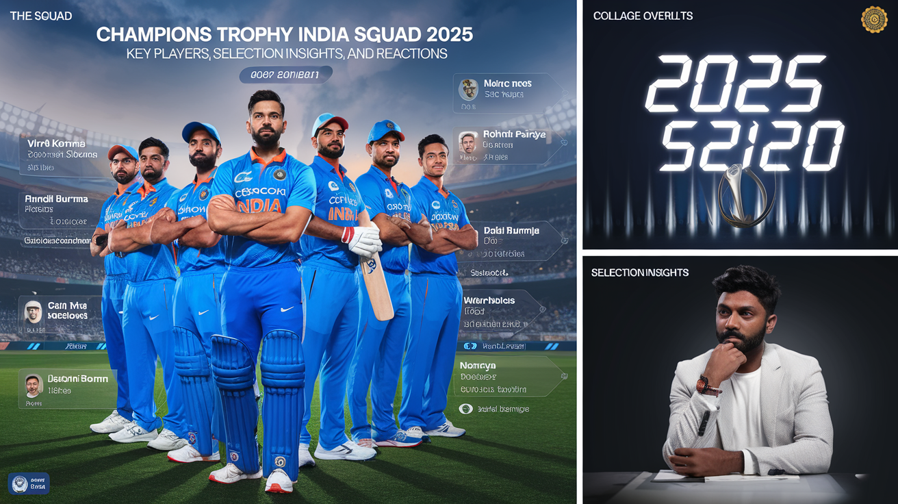 Champions Trophy India Squad 2025: Key Players, Selection Insights, and Fan Reactions