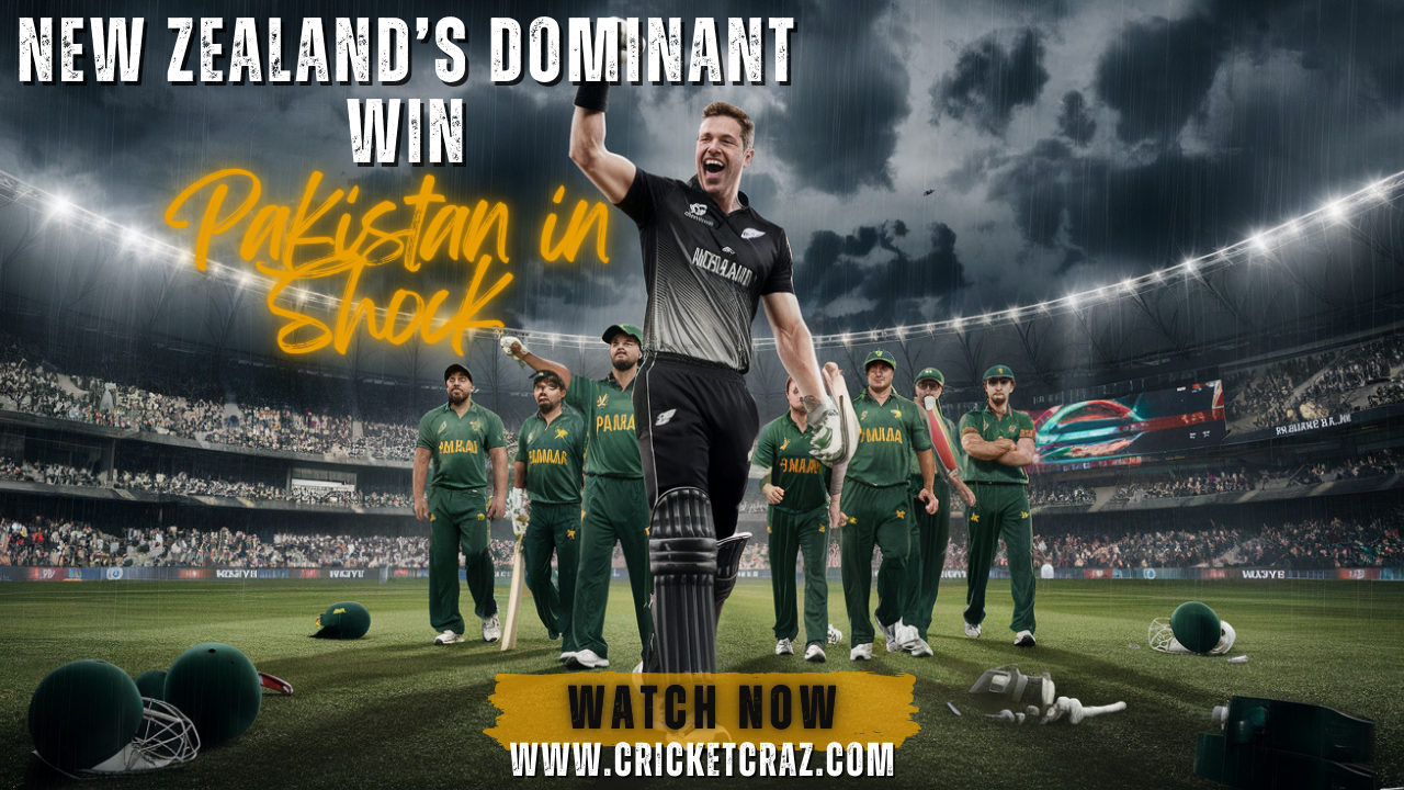 New Zealand Dominant Win Leaves Pakistan in Shock – What Went Wrong?