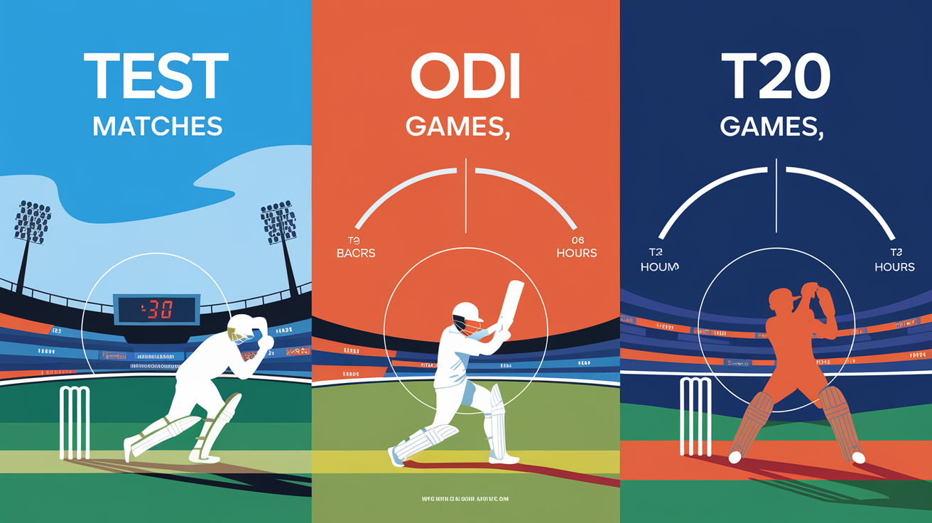 “How Long Are Cricket Matches? Discover the Surprising Durations of Test, ODI, and T20 Games!”